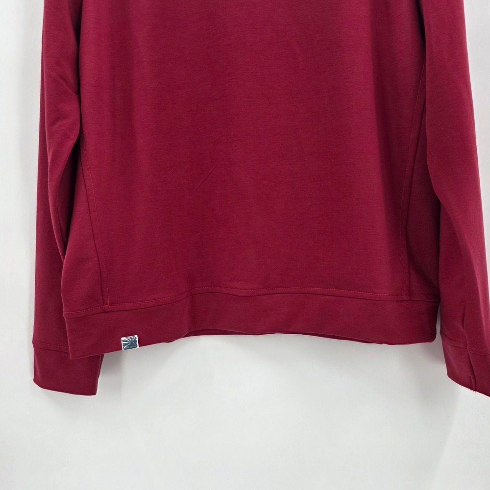 JOHNNIE-O CREWNECK MENS MEDIUM RED PERFORMANCE SWEATSHIRT WILLARD DRIRELEASE NEW - Picture 3 of 16